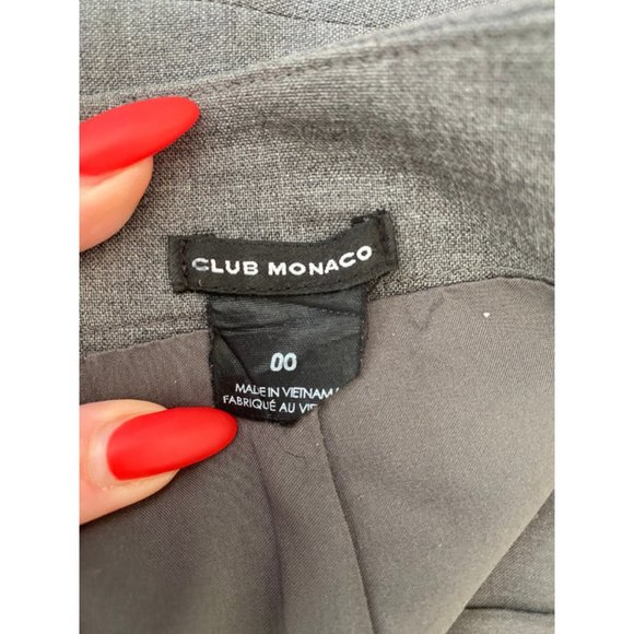 Club Monaco Grey Wool Pencil Skirt Size 00 - Picture 6 of 6